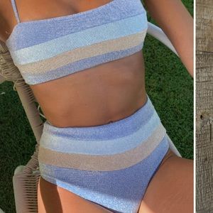 ISO elysiian swim or traingl bikinis M or L and full coverage